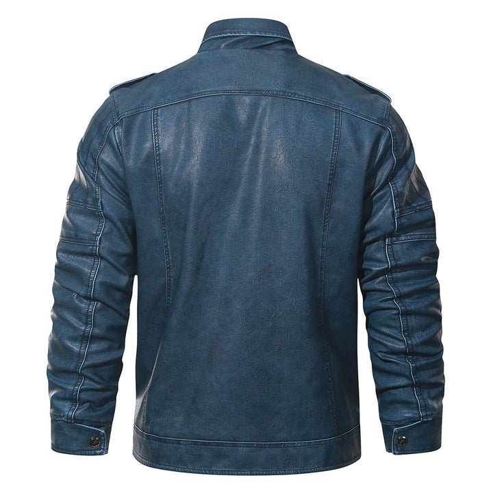 Dominic Ashford | Sherpa-Lined Leather Jacket For Men