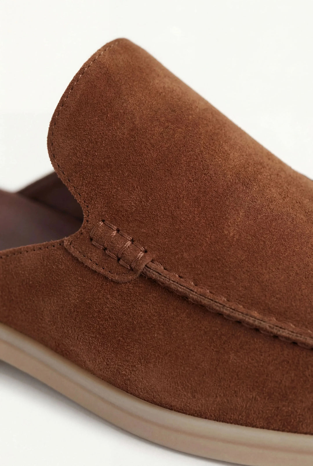Maroon Suède Yacht Mule