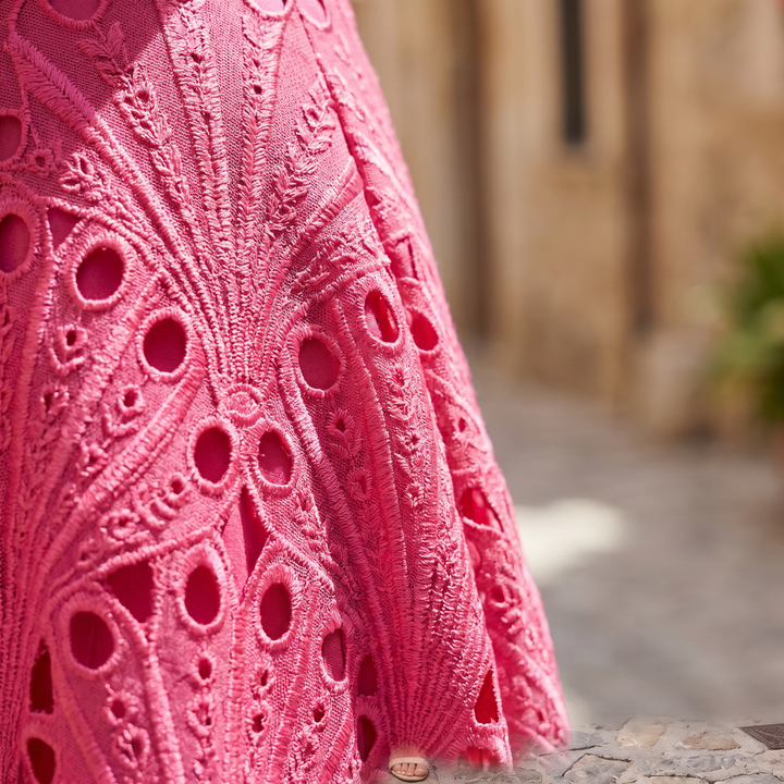 Pola Lace Midi Dress