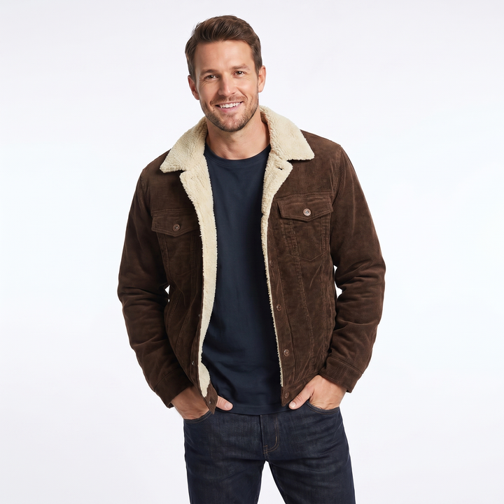 Luca Moretti | Sherpa Corduroy Jacket For Men