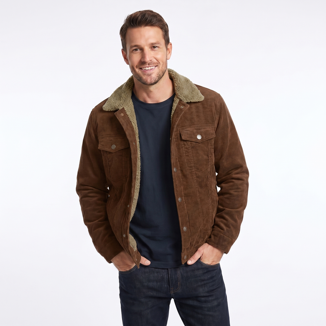 Luca Moretti | Sherpa Corduroy Jacket For Men