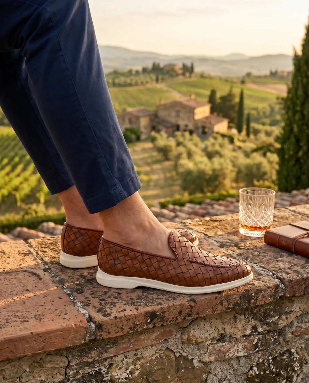 Sorrento Woven Loafer - Leather