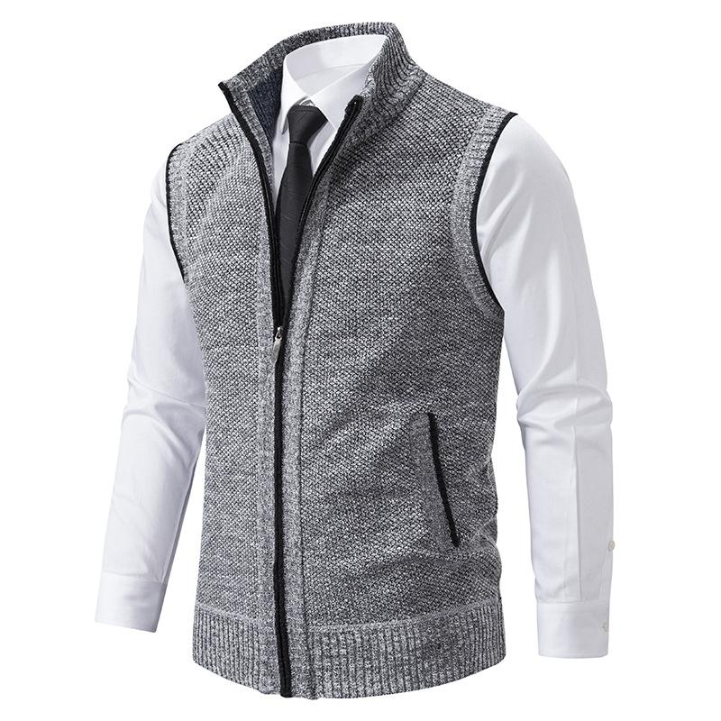 Matteo Sinclair | Knitted Zip Vest For Men