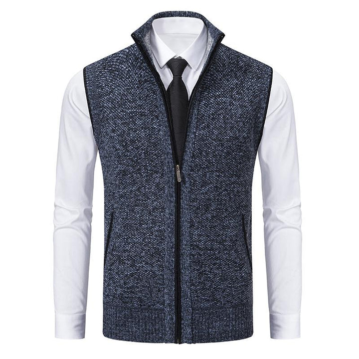 Matteo Sinclair | Knitted Zip Vest For Men