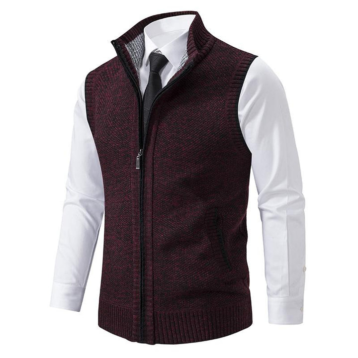 Matteo Sinclair | Knitted Zip Vest For Men