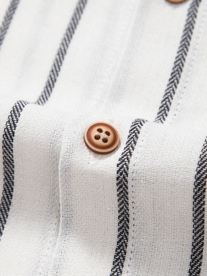 Cotton Brot Strangement Butt Up Shirt