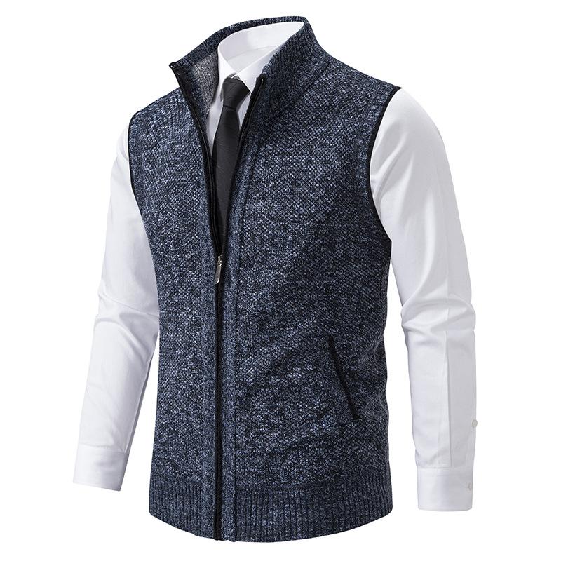 Matteo Sinclair | Knitted Zip Vest For Men