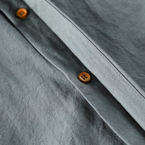 Mia Ottawa - Minimalist Japanese Collar Shirt