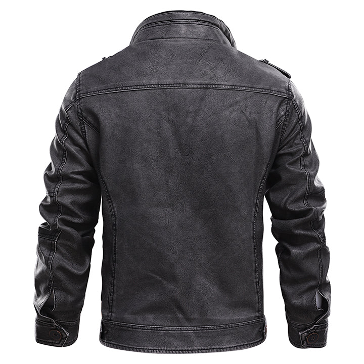 Marcus Bellini | Vintage Leather Utility Jacket For Men