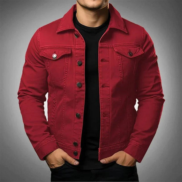 Lorenzo Marchetti | Black Denim Jacket For Men