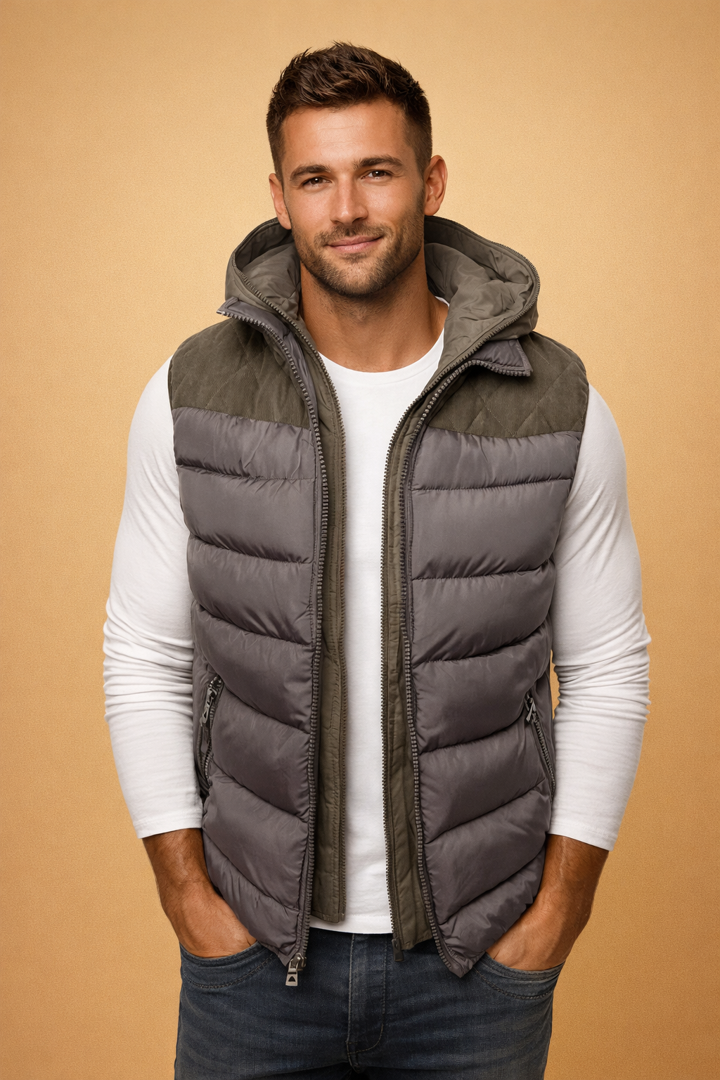 Luca Moretti | Luxury Puffer Vest For Men