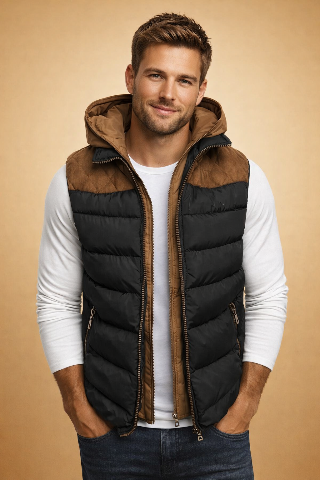 Luca Moretti | Luxury Puffer Vest For Men