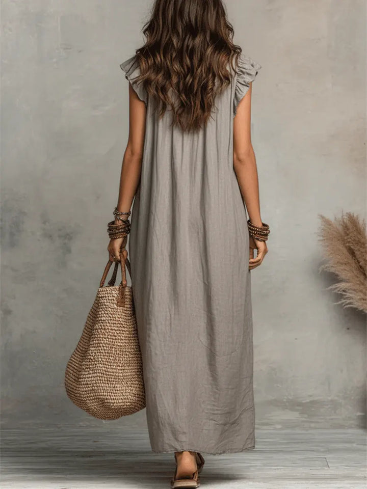 Rivagé Linen Maxi Dress