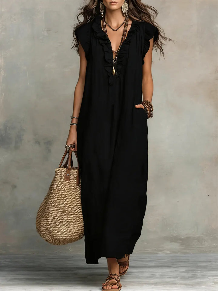 Camélia Linen Bohème Dress