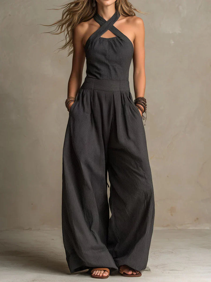 Soraya Linen Wide-Leg Jumpsuit