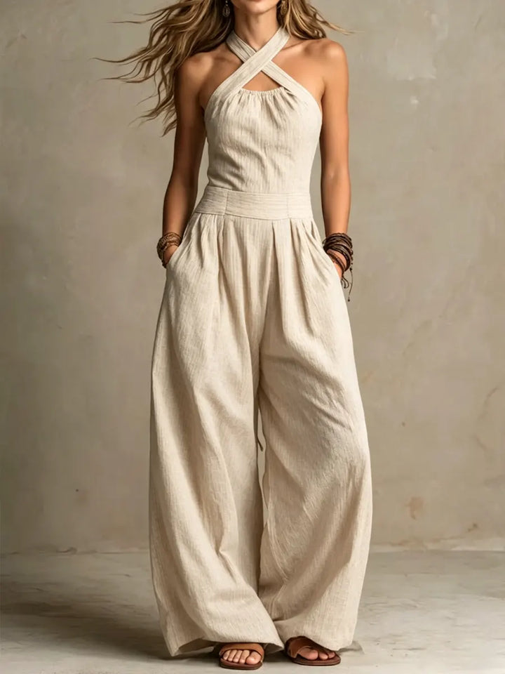 Soraya Linen Wide-Leg Jumpsuit