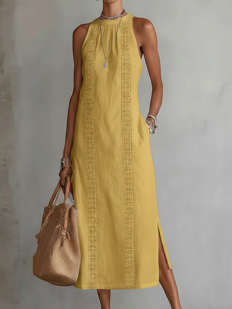 Maïa Linen Midi Dress