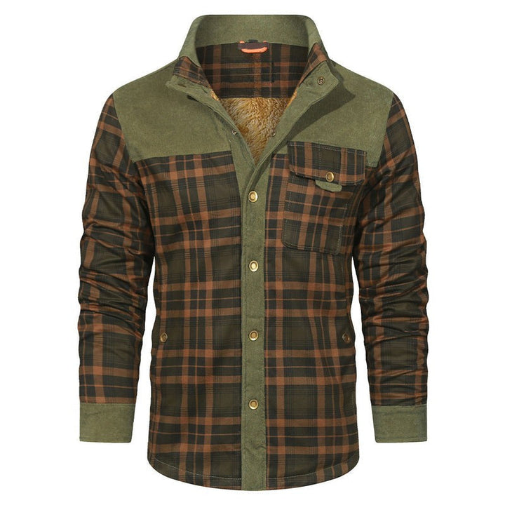 Fletcher Drummond | Sherpa-Lined Plaid Jacket For Men