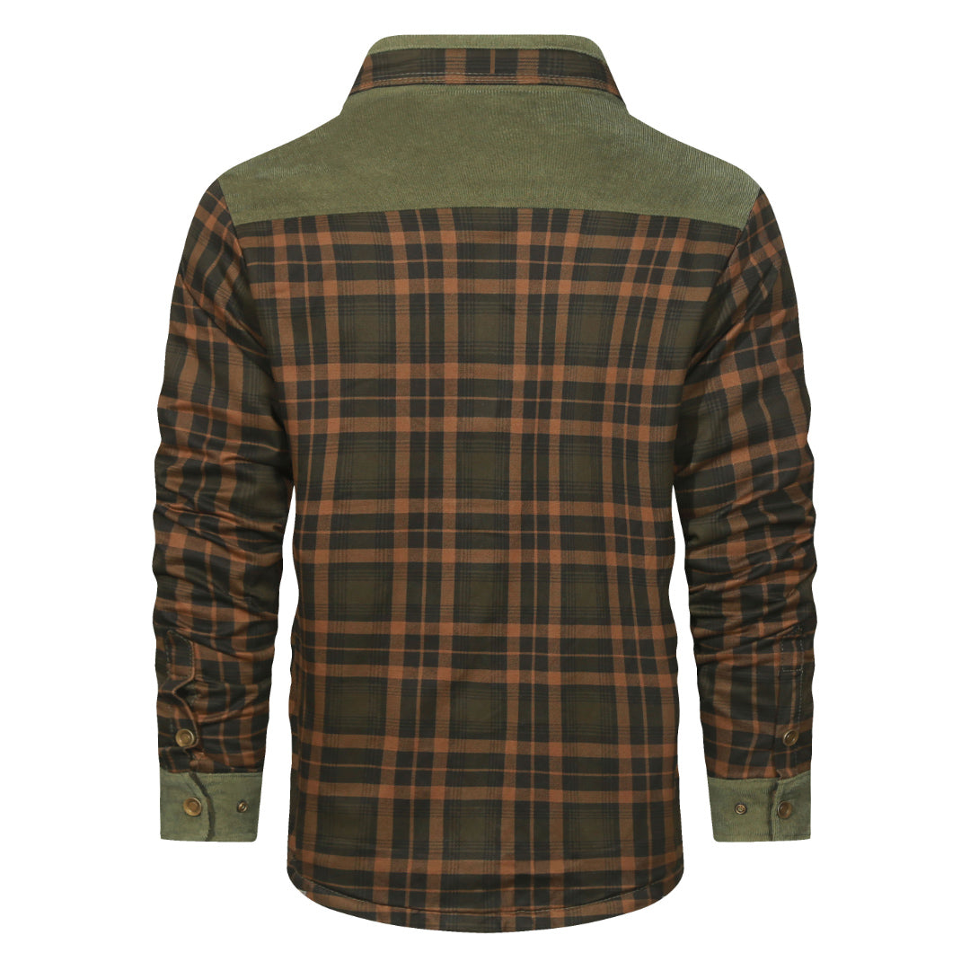 Fletcher Drummond | Sherpa-Lined Plaid Jacket For Men