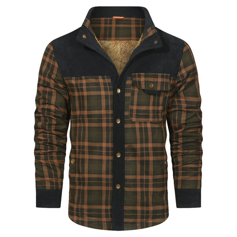 Oliver Beaumont | Sherpa-Lined Plaid Jacket For Men