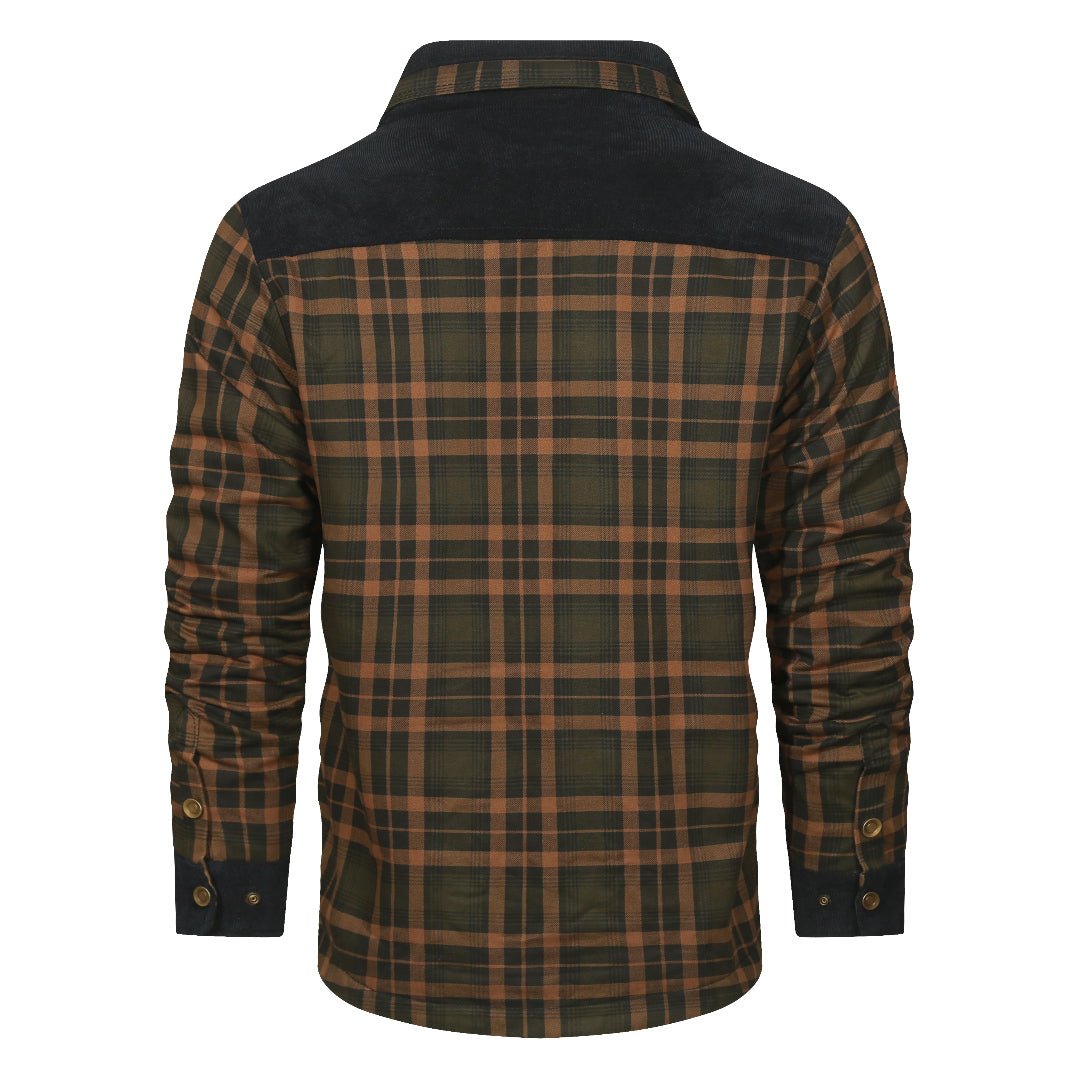 Oliver Beaumont | Sherpa-Lined Plaid Jacket For Men