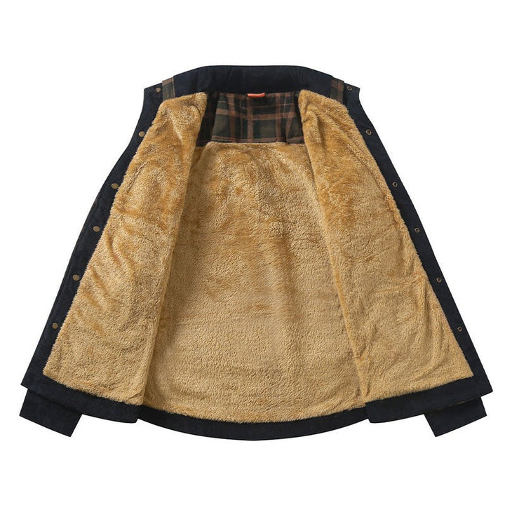 Oliver Beaumont | Sherpa-Lined Plaid Jacket For Men