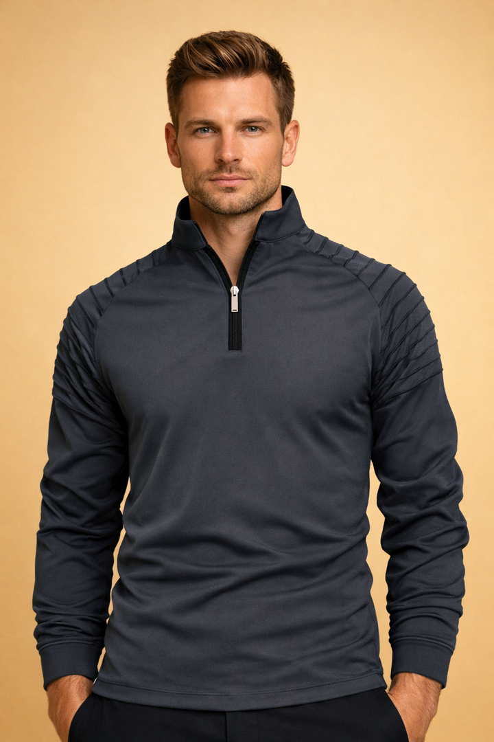 Marco Bellini | Performance Zip Neck Long Sleeve For Men