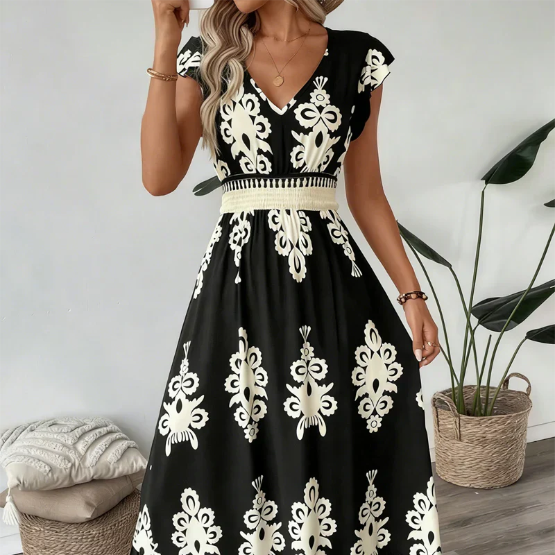 Baroque Maxi Dress