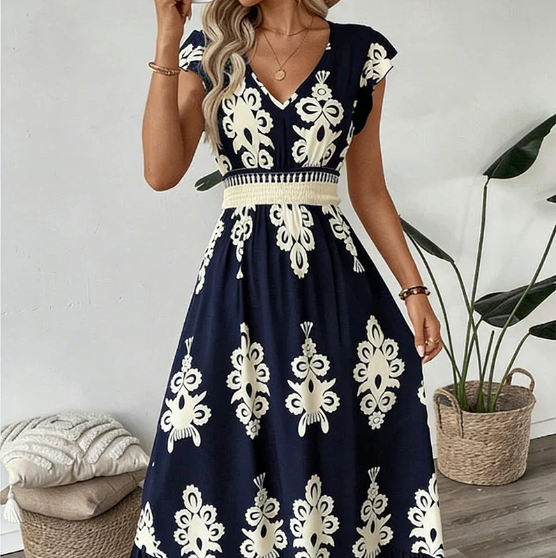 Baroque Maxi Dress