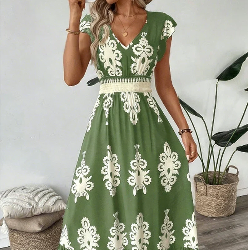 Baroque Maxi Dress