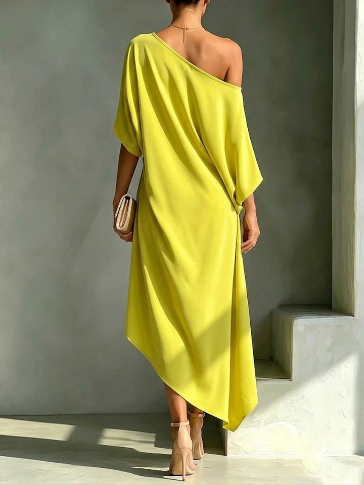 Maëva One-Shoulder Midi Dress